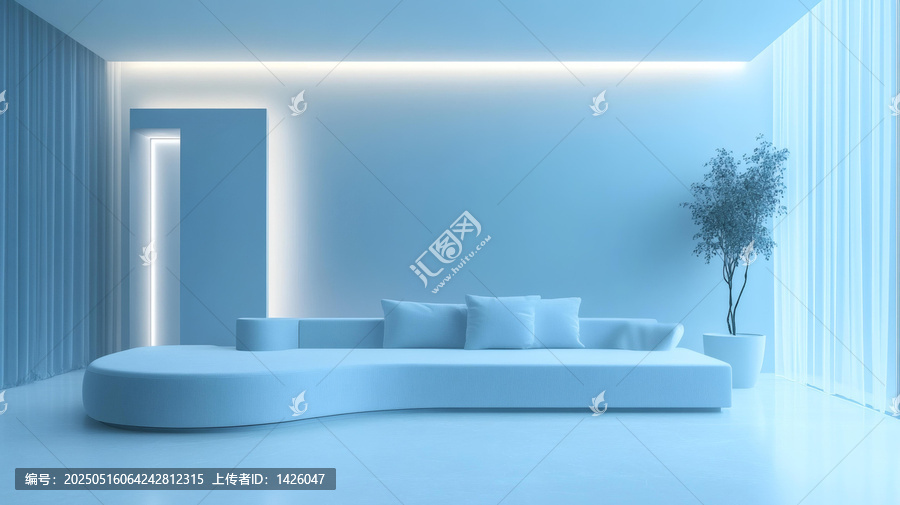 現(xiàn)代極簡風(fēng)格客廳室內(nèi)設(shè)計圖