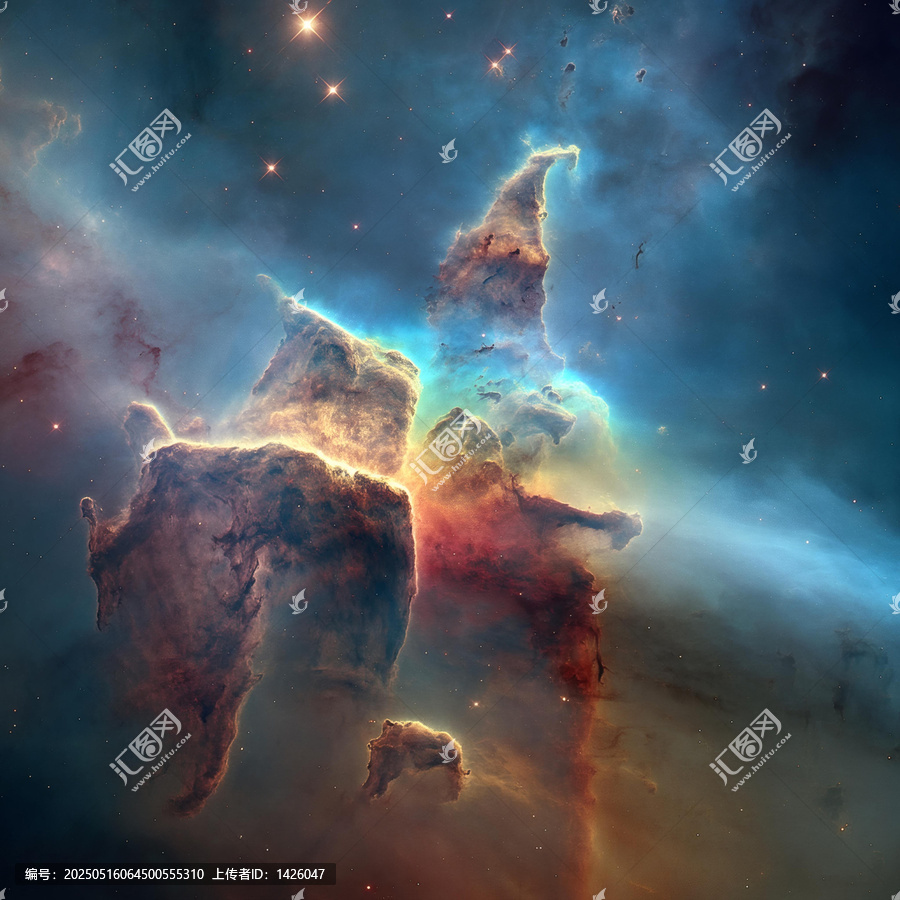 壯麗的船底座星云景象