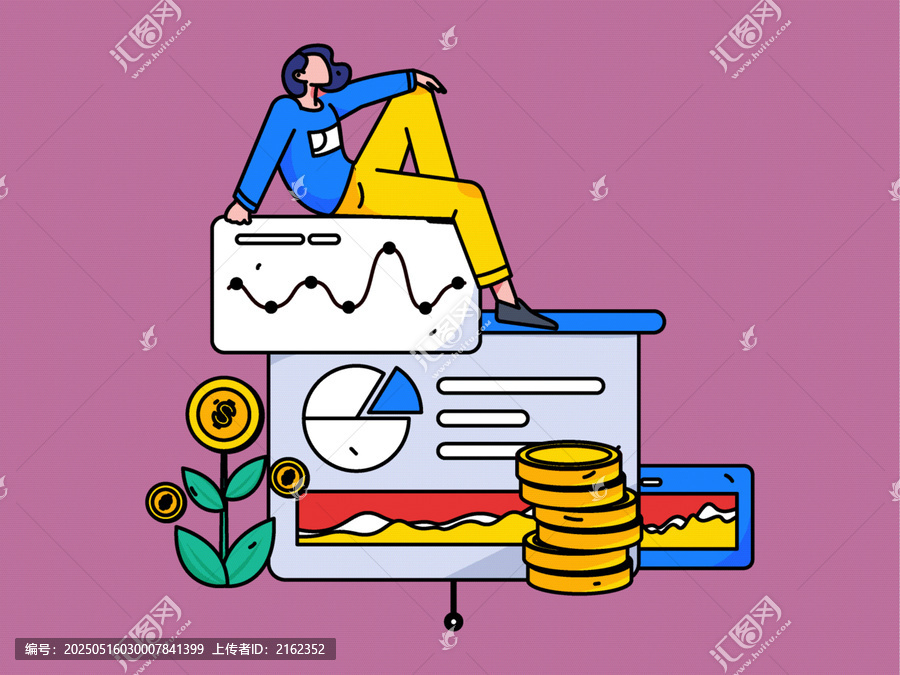 金融矢量插畫