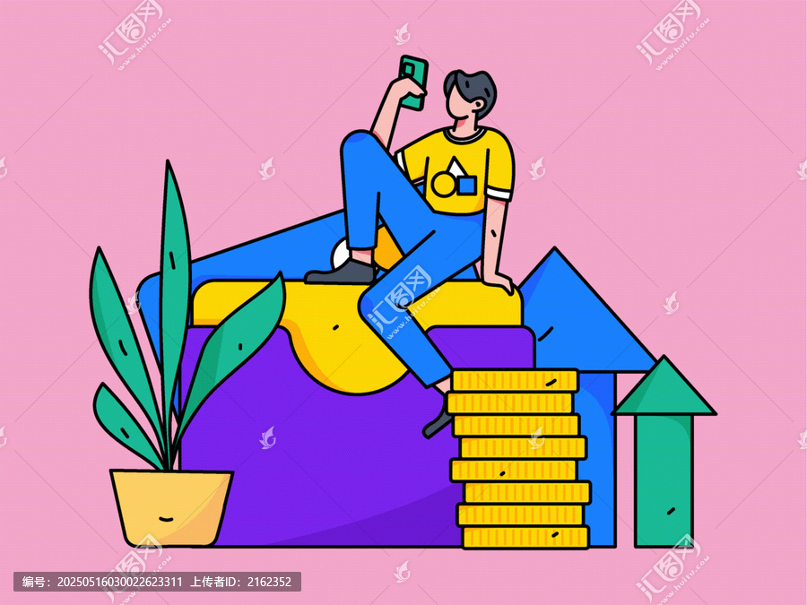 金融矢量插畫