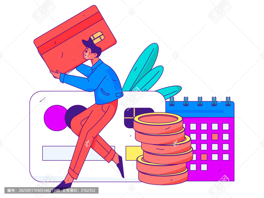 金融矢量插畫