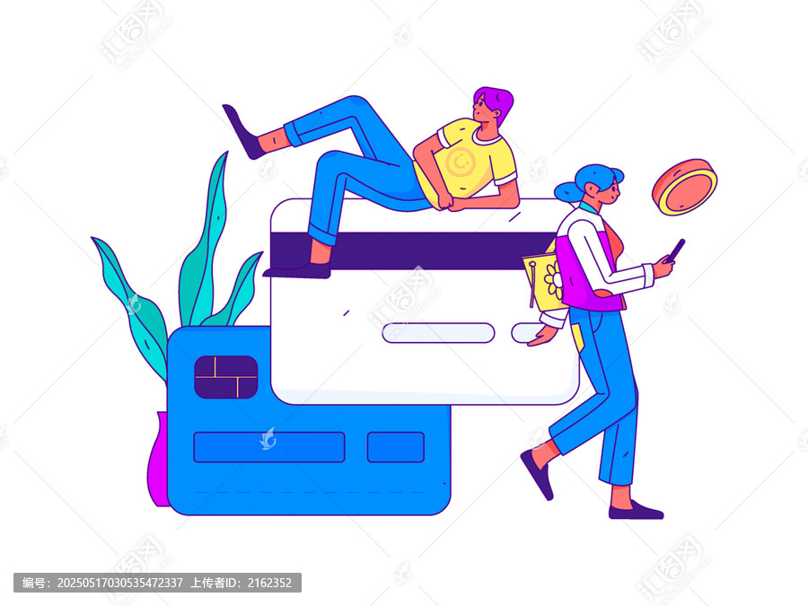 金融矢量插畫