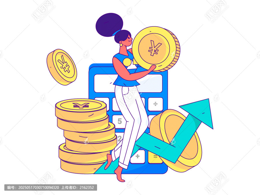金融矢量插畫