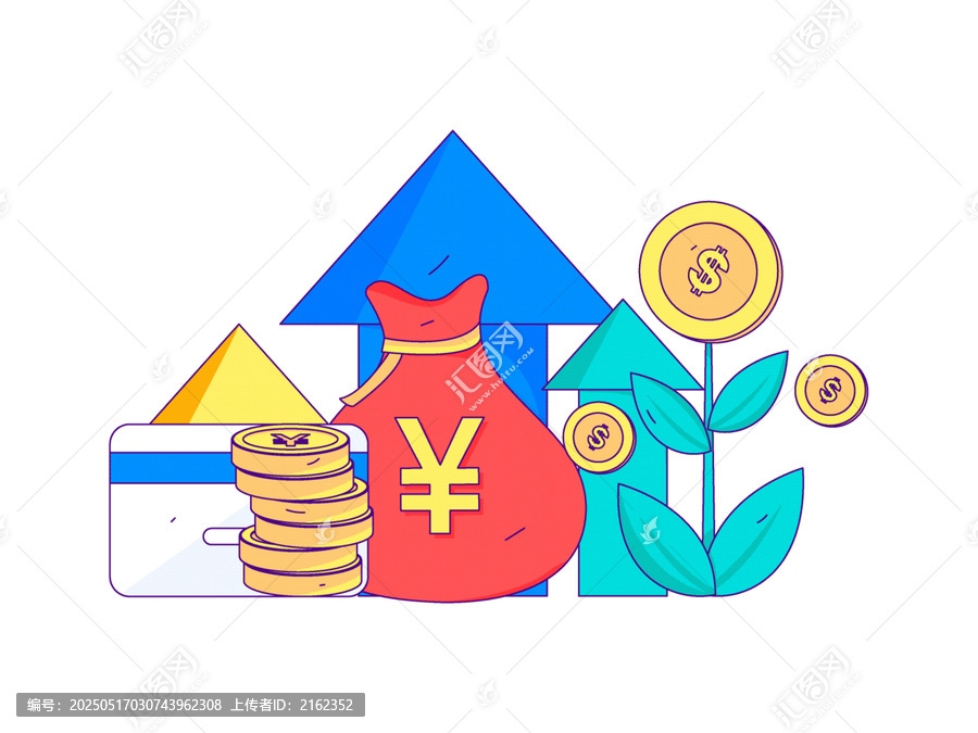 金融矢量插畫