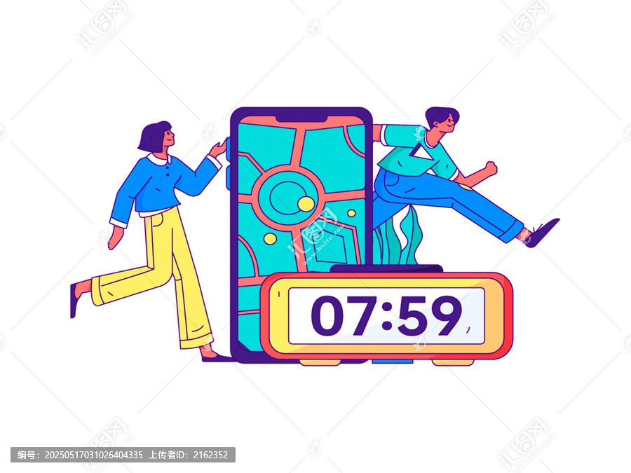 跑步矢量插畫