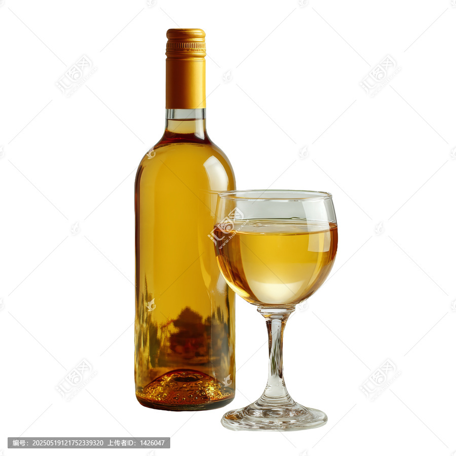 [免摳素材]精美葡萄酒瓶和酒杯及春季花卉