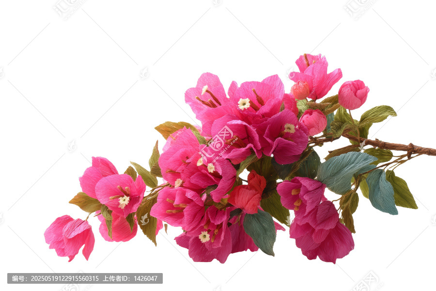 [免摳素材]精美的粉紅色紙花束
