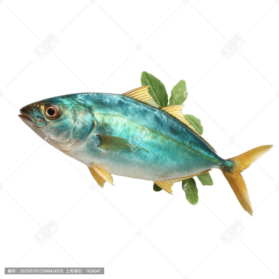 [免摳素材]新鮮魚類食材美食圖