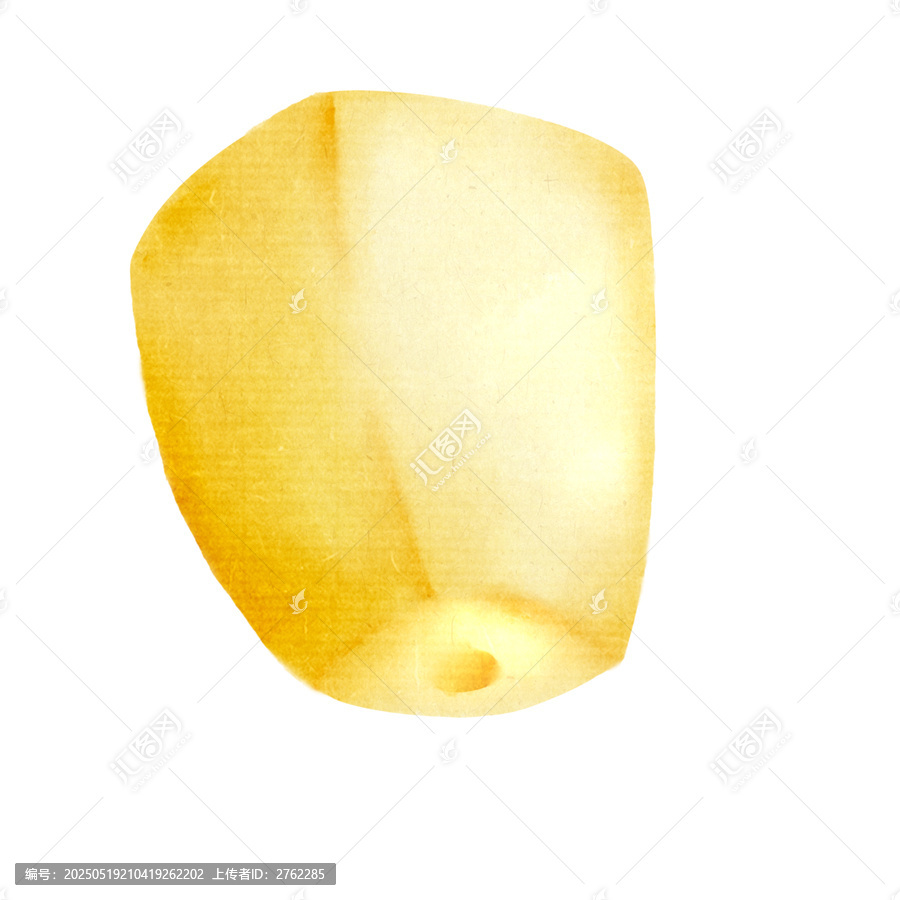 手繪中式燈籠孔明燈水彩插畫