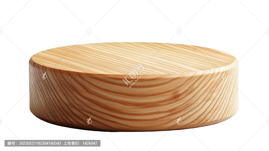 [免摳素材]實(shí)木圓形展示臺(tái)