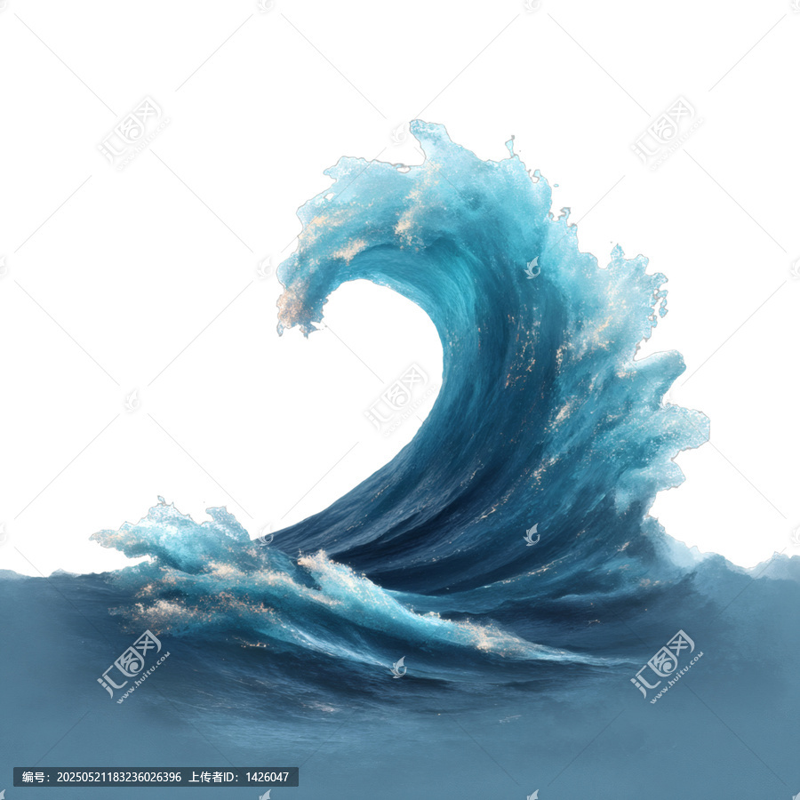 [免摳素材]氣勢磅礴的海浪