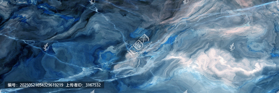 夢(mèng)幻藍(lán)調(diào)流體藝術(shù)紋理