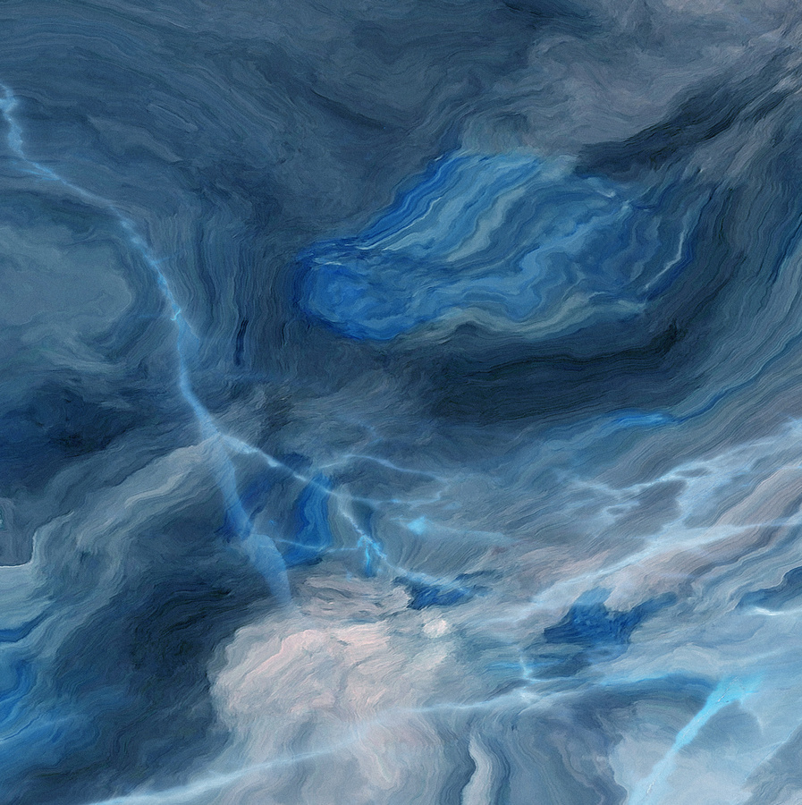 夢(mèng)幻藍(lán)調(diào)流體藝術(shù)紋理