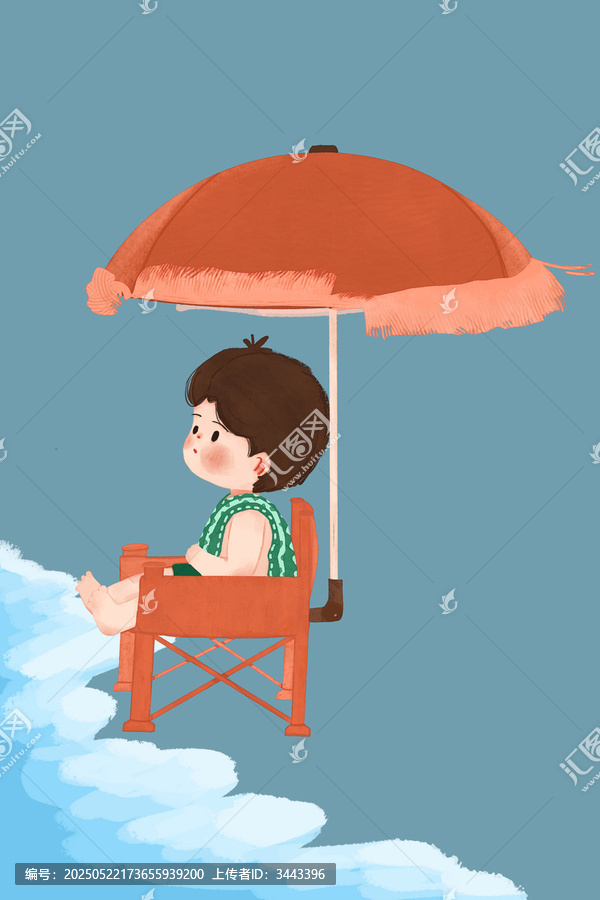 沙灘小男孩