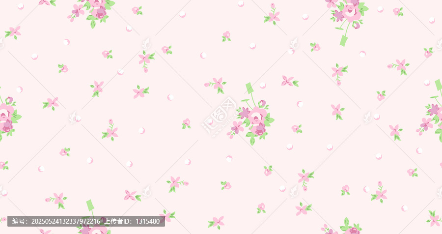 線繡小碎花