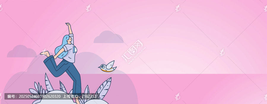 跑步矢量插畫