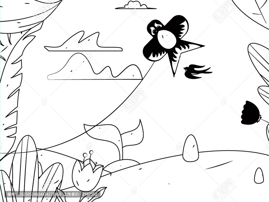 立春矢量插畫