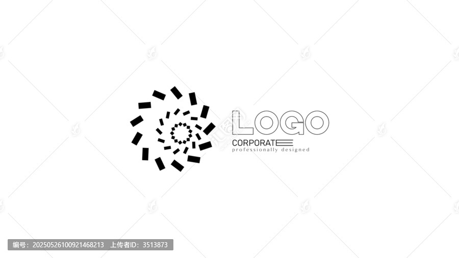 簡約動感環(huán)形企業(yè)標志設(shè)計