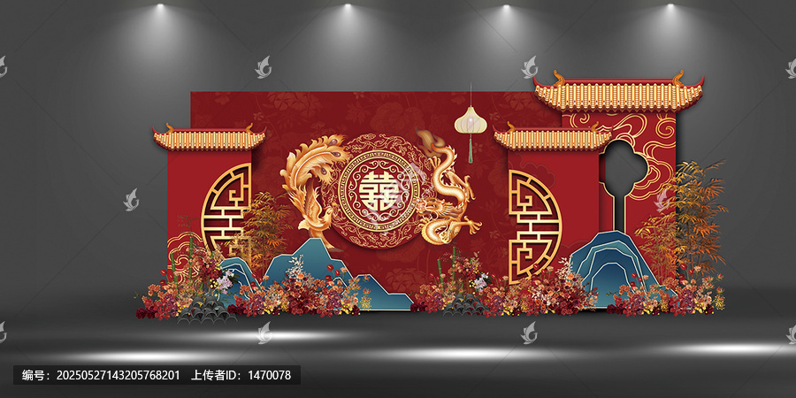 中式古典婚禮場(chǎng)景布置
