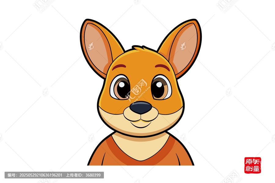 可愛(ài)卡通袋鼠形象設(shè)計(jì)