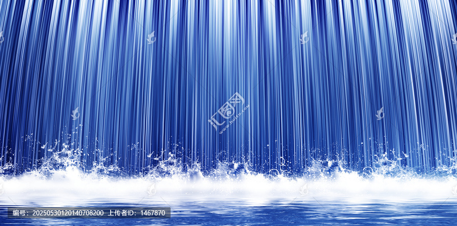 瀑布流水生財