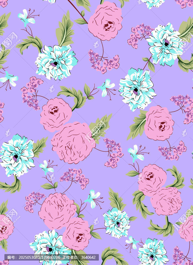 紫色花卉