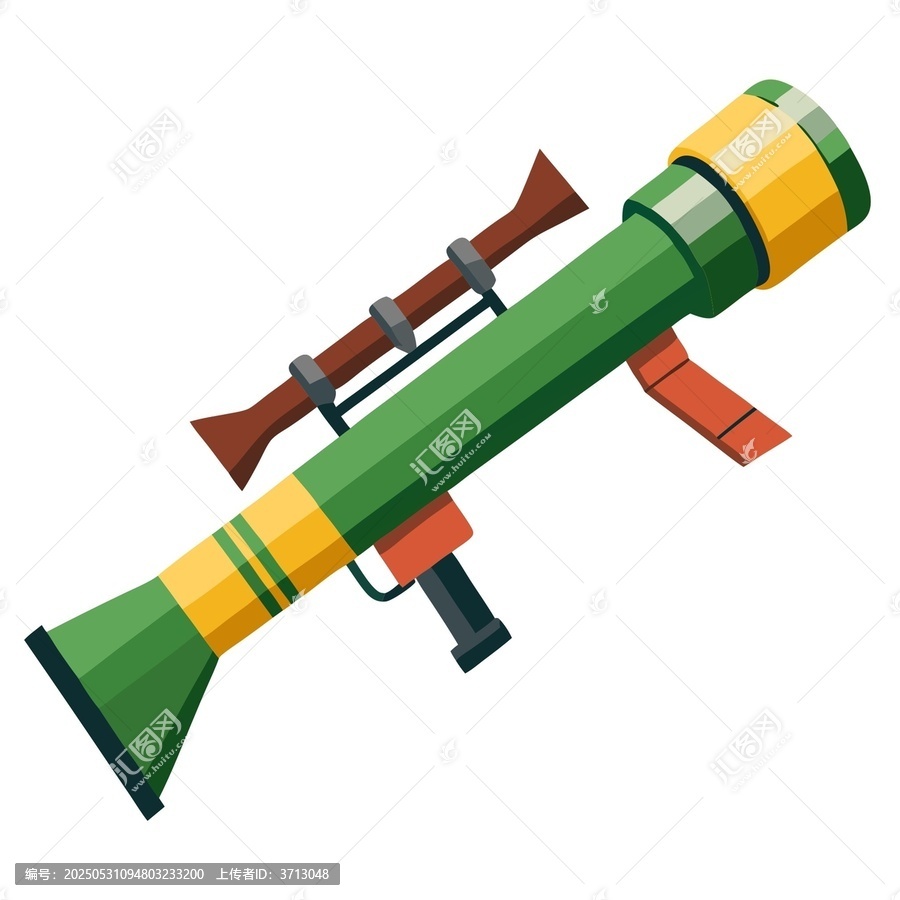 卡通風(fēng)格綠色肩扛式武器