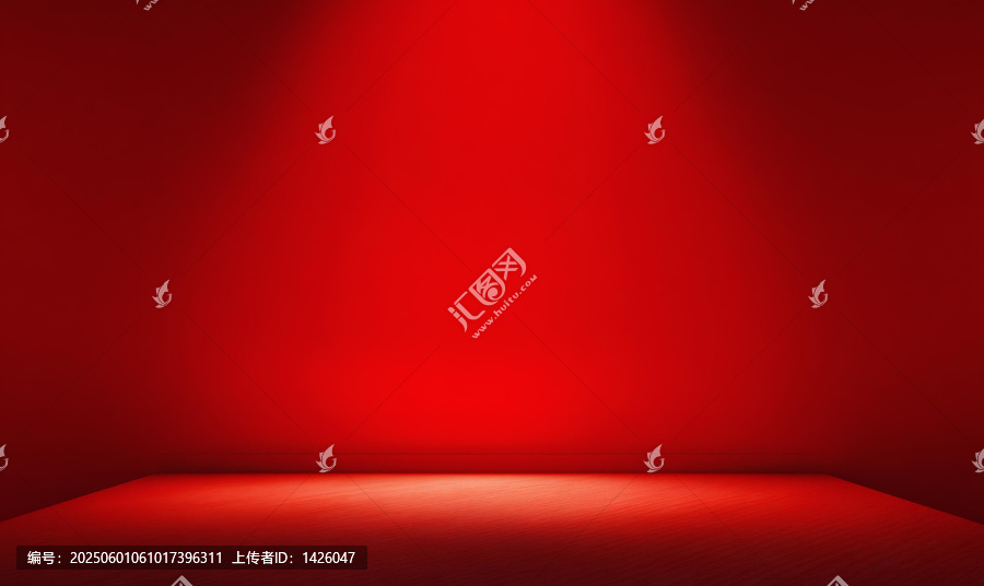 紅色舞臺燈光背景圖