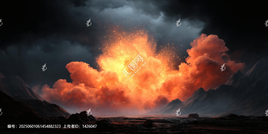 火山爆發(fā)奇觀圖景