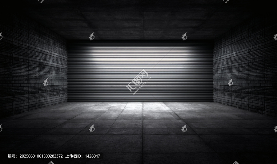 空曠的混凝土車(chē)庫(kù)