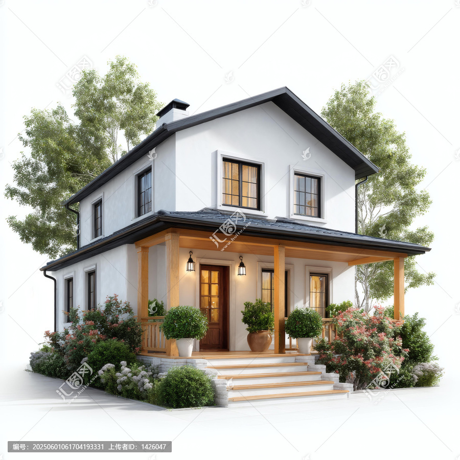 現(xiàn)代鄉(xiāng)村風格住宅外觀設計圖