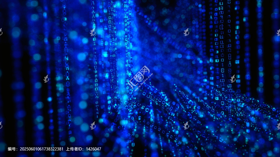 抽象數(shù)字二進制代碼背景圖