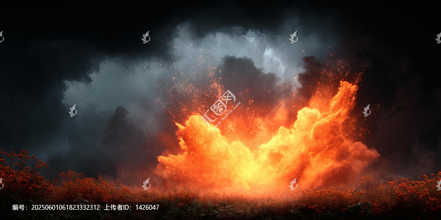 震撼的夜空大爆炸