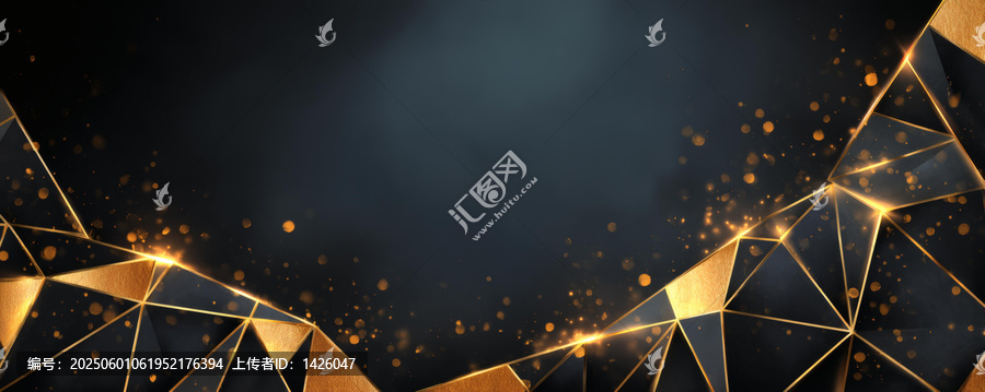 抽象幾何背景設(shè)計(jì)之金色點(diǎn)綴