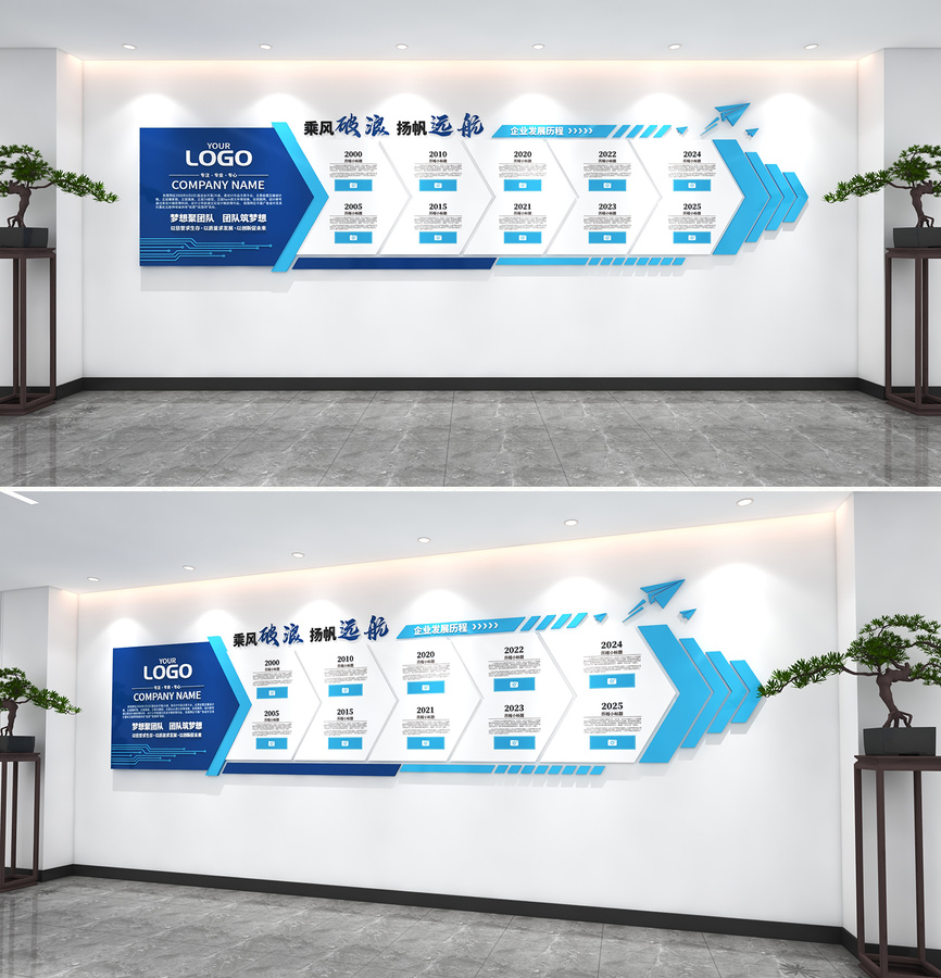 企業(yè)發(fā)展歷程企業(yè)文化墻公司文化墻