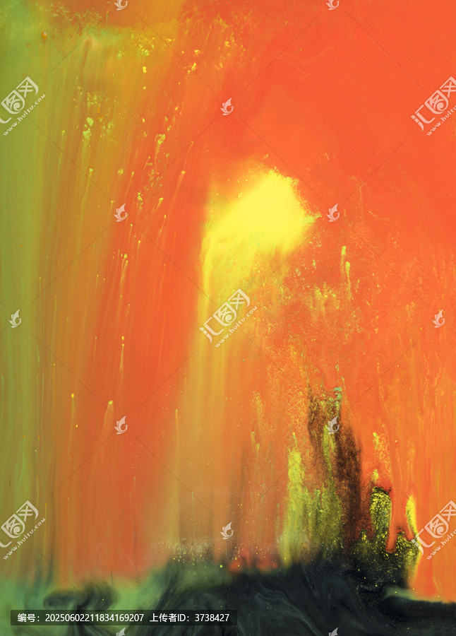 奇幻色彩的抽象光影畫作