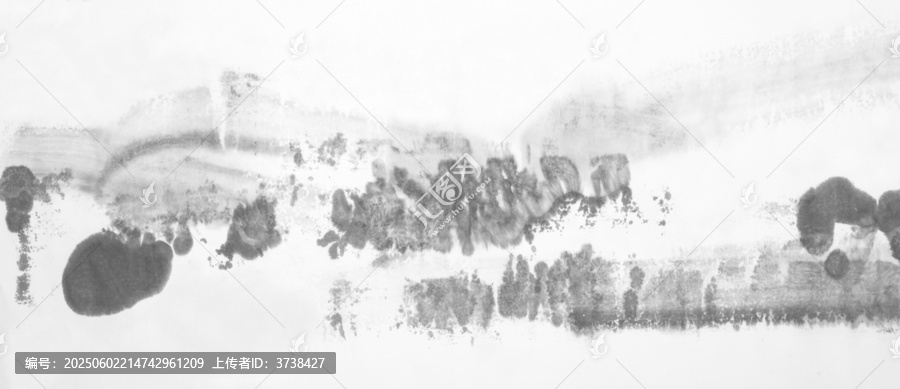 抽象水墨藝術(shù)黑白畫作