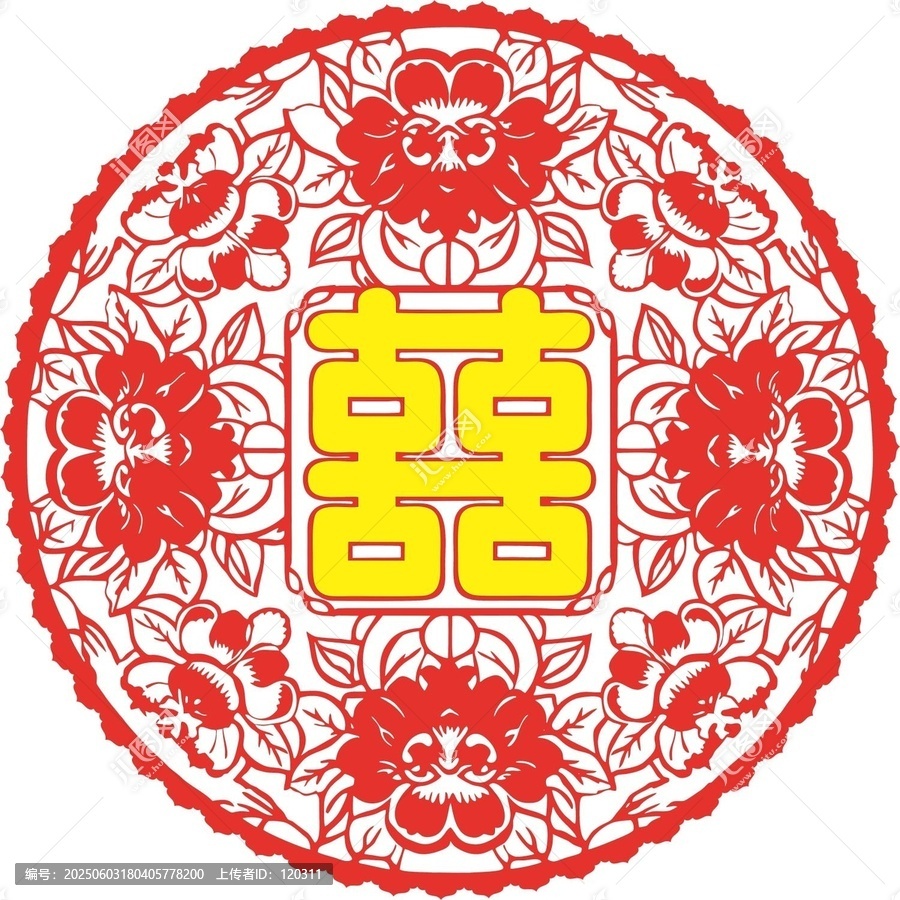 金色喜字