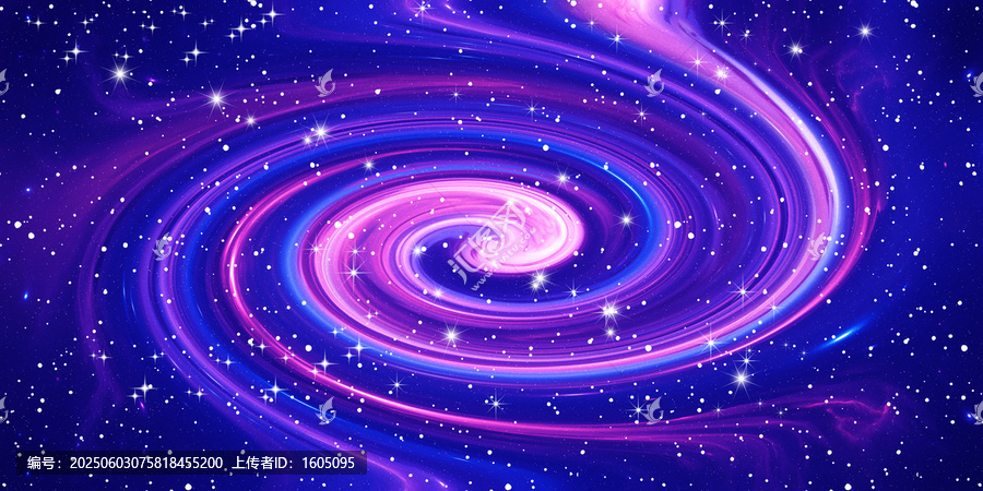 藍紫色漩渦星空