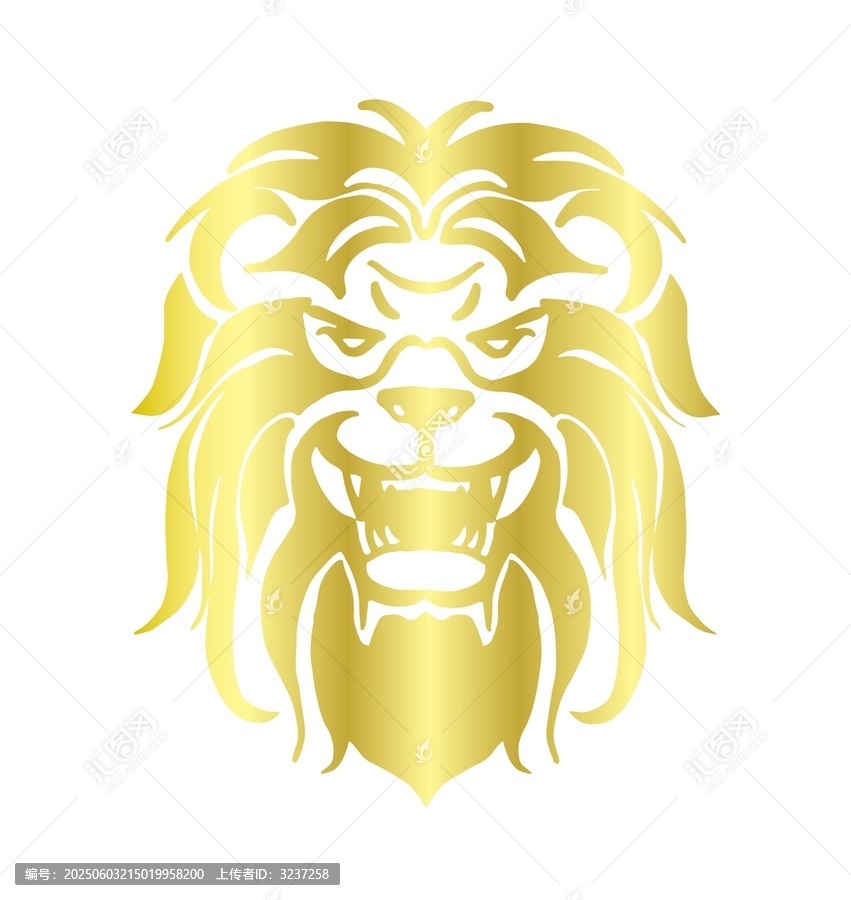 金色獅子圖案設(shè)計(jì)