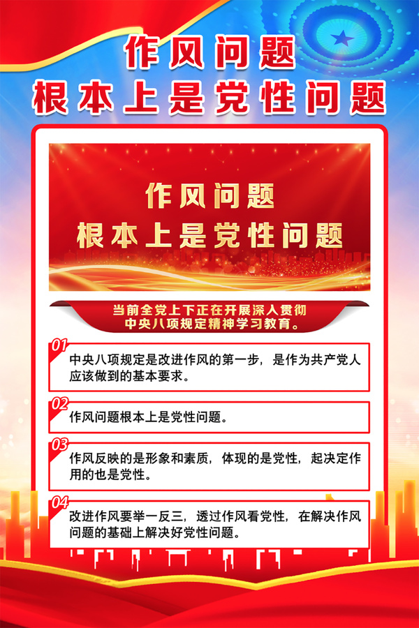 作風(fēng)問題根本上是黨性問題