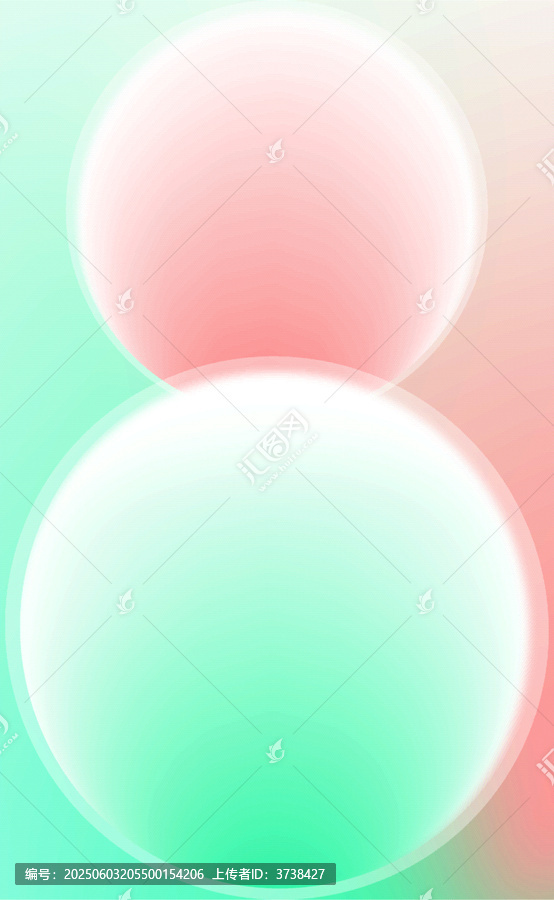 漸變雙色夢幻球體背景圖