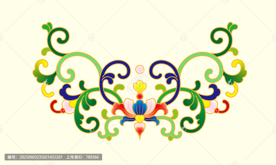 多彩中式傳統(tǒng)花紋圖案