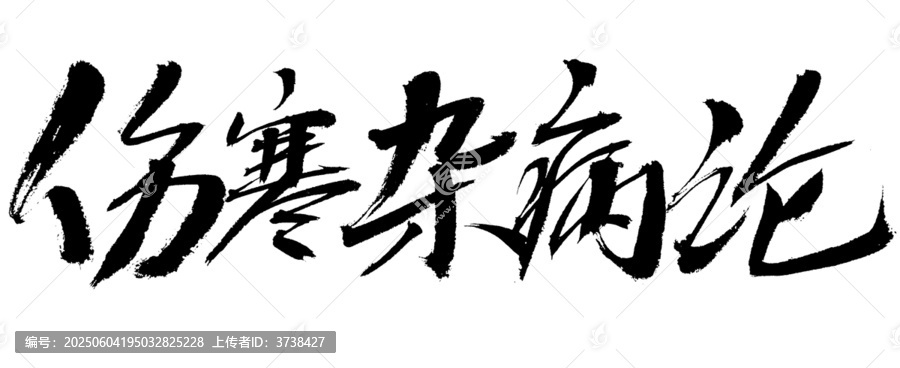 傷寒雜病論書(shū)法藝術(shù)字