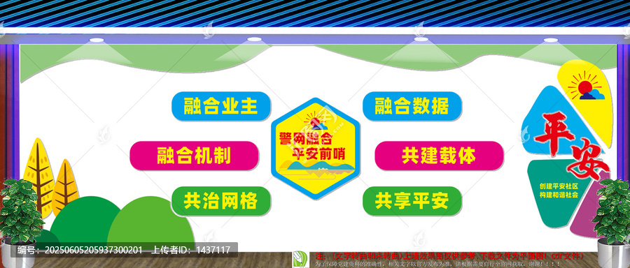 警網(wǎng)融合平安前哨文化墻