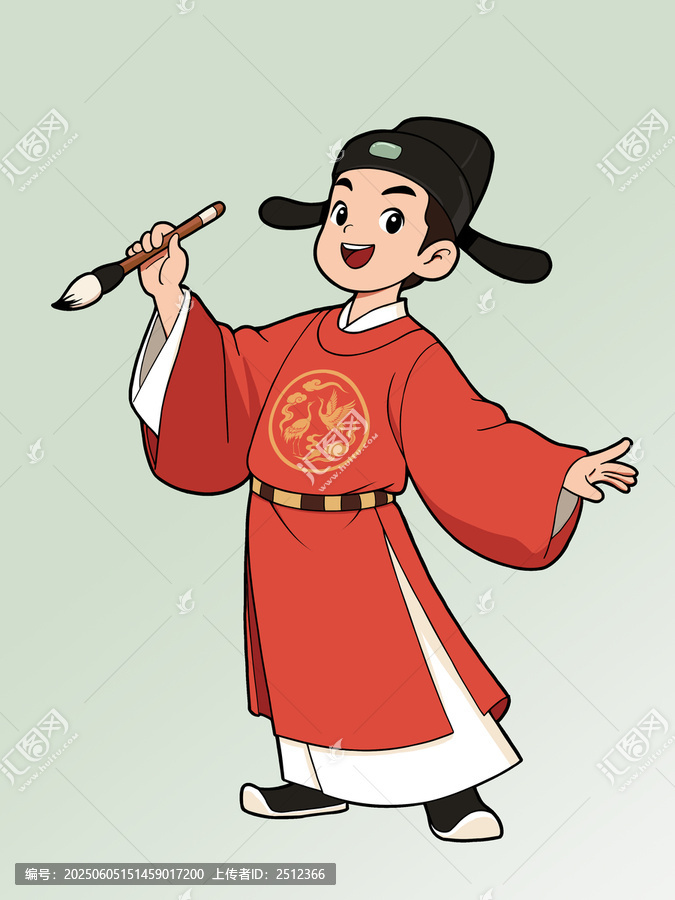 高考加油狀元郎形象