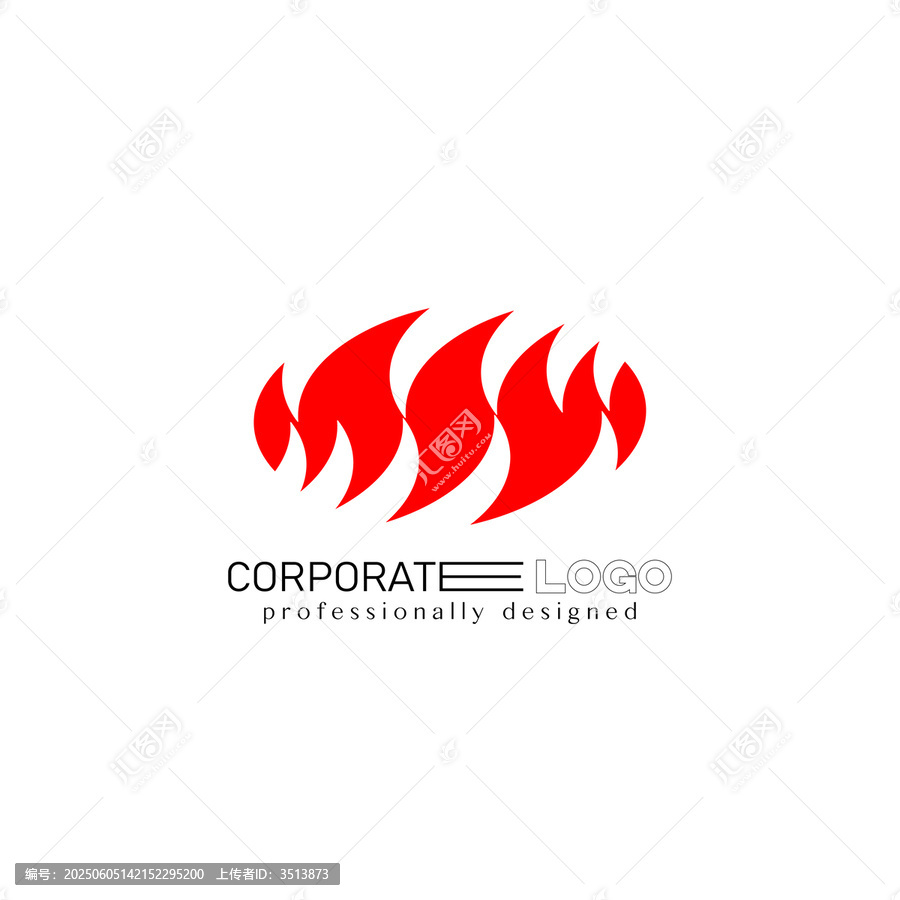 動感紅色企業(yè)標志設(shè)計