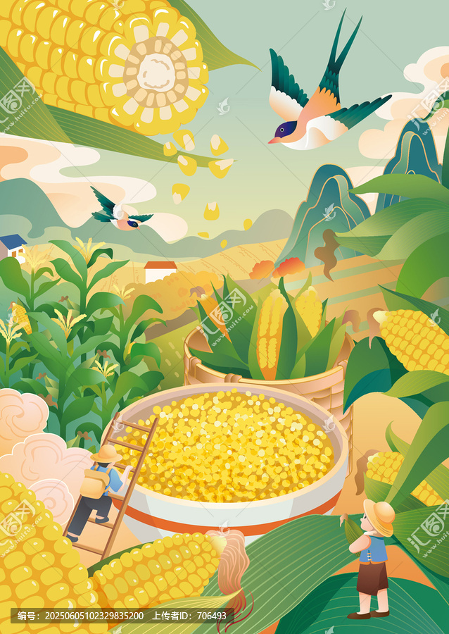 玉米碴插畫(huà)
