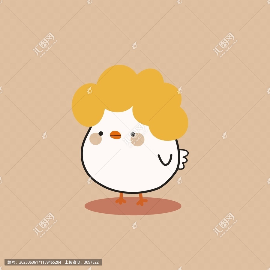小雞矢量印花