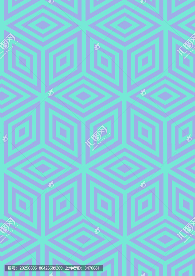 藍(lán)綠色幾何圖案無縫背景